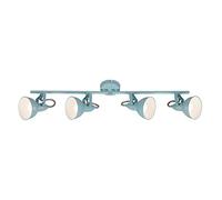 BRILONER - Lámpara de Techo, 4 focos, retro, iluminación de salón clásica, E14, máx. 40 W, 79,5 x 10 x 18,5 cm, color Menta , lamparas de techo salon, lampara techo dormitorio