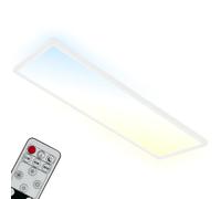 BRILONER - Panel LED, CCT, Plafon LED Techo Retroiluminada, Ultraplana, Regulable, Control Remoto, 23W, 58x20x3cm, Blanco Cálido, Blanco Neutro, Blanco Frío, Plafon, LED Techo Rectangular, Blanco
