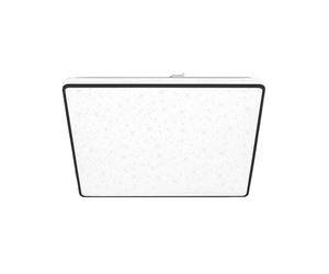 BRILONER - Lámpara de techo LED con cielo estrellado, lámpara de techo LED con decoración de estrellas, efecto retroiluminado, luz blanca neutra, 370x370x45 mm, negro