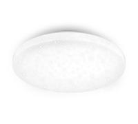 BRILONER - Lámpara de Techo LED con Decoración de Estrella, IP44, Decoración Perforada, 24W, 2600 Lúmenes, Luz Blanca Neutra, Ø40 cm, Lampara Baño