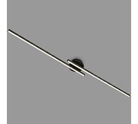 BRILONER - Lámpara de techo LED con efecto brillo, temperatura de color blanco cálido, lámpara de techo LED, lámpara de salón LED, Negro, 1350x140x65 mm(LxAxA)