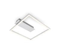 BRILONER - Lámpara de techo LED Marco, lámpara de techo LED con color de luz blanco cálido, lámpara de 12W, lámpara de salón, lámpara de dormitorio, 320x300x50 mm (LxAxA)