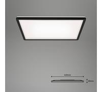 Briloner Lámpara de techo LED Slim smart black Dime CCT 42x42cm