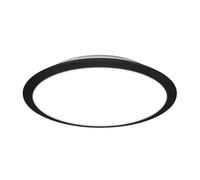 BRILONER - Lámpara de techo para el baño, Lámpara de techo con color de luz regulable, Lámpara LED, Lámpara de baño, Lámpara de baño, IP44 protección contra salpicaduras de agua, 370x65 mm, Negro