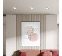 Briloner Lámpara empotrable LED Gima, cromo mate, 3.000 K, juego de 3 EC:EPREL:2038186