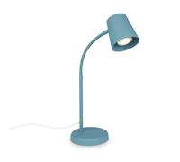 Briloner - Lámpara Escritorio Orientable, Lamparas de Mesita de Noche, Lámpara de Mesa GU10 para Oficina, con Interruptor de Cable, Lampara Lectura, Lampara de Escritorio, Luz Escritorio, Azul
