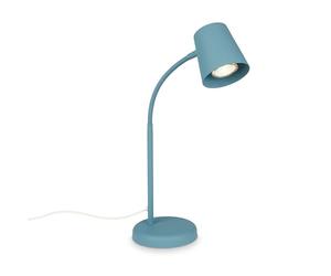 BRILONER - Lámpara Escritorio Orientable, Lamparas de Mesita de Noche, Lámpara de Mesa GU10 para Oficina, con Interruptor de Cable, Lampara Lectura, Lampara de Escritorio, Luz Escritorio, Azul