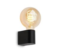 BRILONER - Lámpara espejo baño IP44 resistente a salpicaduras, E27 máx. 10W, de pared, espejo baño, lámpara pared, 4,5 x 8 x 9,5cm, negro