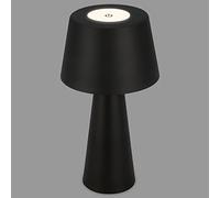 Briloner - Lámpara LED de Mesa con Batería, Regulable, Táctil, Móvil, Exterior e Inalámbrica - Negro