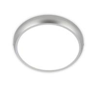 Briloner - Lámpara LED De Techo IP44 Blanco Neutro Cromado Mate 27,5 cm | 18W, 1900lm, Resistente Salpicaduras, Plafón Baño, Lámpara LED, Lámpara Salón, Lámpara Baño, Lámpara Cocina