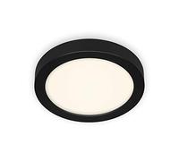 BRILONER Lámpara LED, luz de Techo, 16,5 vatios, 1.600 lúmenes, 4.000 Kelvin, Ø 22,5 cm, Negro-Blanco