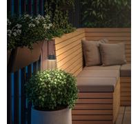 Briloner Lámpara LED recargable con pica para tierra RIFFLE NANO, antracita Ø 6 cm,