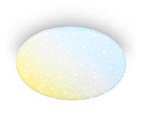 BRILONER - Lampara techo con mando a distancia, regulable, luz nocturna, de blanco cálido a frío, lamparas de techo salon, plafones LED, 56 x 10 cm, blanco