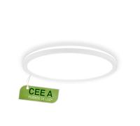 Briloner - Lámpara techo LED, CEE A fuente de luz, 11,4 W 2400 lm, diseño extraplano, luz indirecta, panel luminoso moderno, iluminación salón, cocina, dormitorio, pasillo, 29x3 cm, blanco