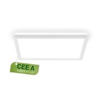 Briloner - EEK A Lámpara de techo LED Eficiente con 11W a 2400lm, aprox. 50.000h, plana, luz indirecta, 29x29x3 cm, blanco, Cuadrado