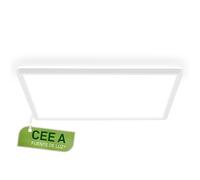 Briloner - EEK A Lámpara de techo LED Eficiente con 14W a 3000lm, aprox. 50.000h, plana, luz indirecta, 42x42x3 cm, blanco, Cuadrado