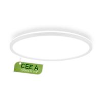 Briloner - EEK A Lámpara de techo LED Eficiente con 14W a 3000lm, aprox. 50.000h, plana, luz indirecta, 42x3 cm, blanco, Redondo