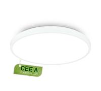 BRILONER - EEK A Lampara techo LED eficiente con 17,1W a 3900lm, luz blanca neutra, plafon LED techo, salon, plafones para techo, 38x6 cm, blanco