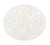 BRILONER - Lampara techo LED con cielo estrellado, luz blanca neutra, motivo floral, plafon LED techo, lamparas salon, plafones, 38x7 cm, blanco