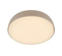 BRILONER - Lampara techo LED con color de luz blanco cálido, 10W, 1200lm, salon, plafones para LED, ormitorio, 28,5x7,6 cm, beige