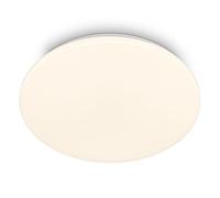 BRILONER - Lampara techo LED con color luz blanco cálido, protección contra polvo y salpicaduras agua, 24W, 2600lm, plafon techo, lamparas salon, 35x5,5cm, blanco