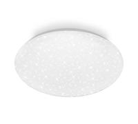 BRILONER - Lampara techo LED con efecto cielo estrellado, regulable, muy luminosa, luz blanco neutro, plafon LED, lamparas de salón, lampara dormitorio, 38 x 7 cm, Blanco