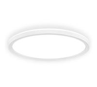 BRILONER - Lampara techo LED con luz indirecta, diseño plano, regulable por niveles, luz blanco neutro, plafon LED, lamparas de salón, lampara dormitorio, 29 x 3 cm, Blanco
