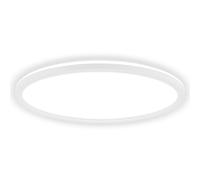 BRILONER - Lampara techo LED con luz indirecta, diseño plano, regulable por niveles, luz blanco neutro, plafon LED, lamparas de salón, lampara dormitorio, 42 x 3 cm, Blanco