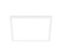 BRILONER - Lámpara techo LED con luz indirecta, plana, luz blanca neutra, plafon LED techo, lamparas de salon, lampara, plafones, dormitorio, 29 x 29 x 3 cm, blanco