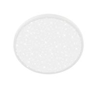 BRILONER - Lampara techo LED con pantalla decorativa, cielo estrellado, color de luz blanco neutro, salon, plafones para techo LED, 33 x 6 cm, blanco