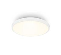BRILONER - Lampara techo LED con pantalla decorativa, color de luz blanco cálido, 10W, 1200lm, plafon, salon, 24 x 6cm, blanco