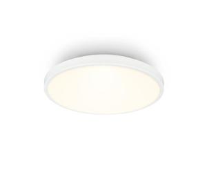 BRILONER - Lampara techo LED con pantalla decorativa, color de luz blanco cálido, 10W, 1200lm, plafon, salon, 24 x 6cm, blanco