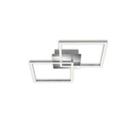 BRILONER LED giratoria, lámpara de Techo Regulable, 24 vatios, 1800 lúmenes, 3000 Kelvin, Color Cromo Plateado, W, Chrom-silberfarbig