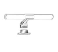 BRILONER - LED lámpara de espejo baño 2 en 1 montaje, IP44 protección contra salpicaduras de agua, 4.000K blanco neutro, lámpara de baño, 30 cm, cromo