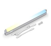 BRILONER - Luz Bajo Armario Orientable, LED Cocina Bajo Mueble CCT, Temperatura de Color Regulable, Barra de LED Para Cocina, Luces LED Cocina, Tira LED Cocina Bajo Mueble, Color Plata, 54,5 cm