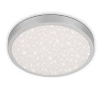 Briloner Leuchten 3071-014 Lámpara de Techo LED, 24 W, 3.000 Lúmenes, 4.000 Kelvin, Blanco Plateado