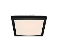 Briloner Leuchten 3502-015 Lámpara de Techo LED, Retroiluminado, 12 W, 1200 Lúmenes, 3000 Kelvin, Blanco/Negro