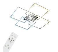 Briloner Leuchten - 3515-019 Lámpara de Techo LED Inteligente, Amazon Alexa, Wifi, Control de Temperatura de Color, Aluminio