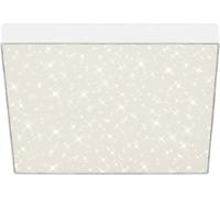 Briloner Leuchten 7078-416 Plafón LED con Decoración de Estrellas, Temperatura de Color Blanco Neutro, Blanco