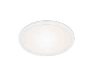 Briloner Leuchten 7168-016 - Lámpara de techo regulable, con mando a distancia, control de temperatura de color, luz nocturna, 24 W, 2200 lúmenes, 40 cm de diámetro, color blanco