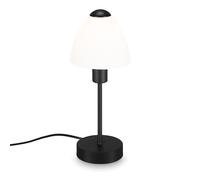 Briloner Leuchten - Lámpara de mesa, lámpara de mesa incl. interruptor de cable, 1x E14, máx. 25 vatios, negro/blanco, 100x320mm (DxH)