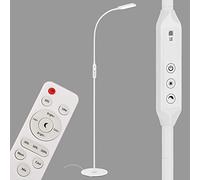 Briloner Leuchten - Lámpara de pie LED, regulable, control remoto, incluye control de temperatura de color, 8 vatios, 700 lúmenes, blanco