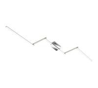 BRILONER Leuchten - Lámpara de techo LED, 5 bombillas, brazos giratorios, iluminación directa e indirecta, 24 W, 2800 lúmenes, aluminio/cromo, 2272 x 120 x 50 mm (largo x ancho x alto)