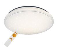 Briloner Leuchten - Lámpara LED de techo, DIMM Bar, temporizador, mando a distancia, D: 60 cm, 50 W, metal, 50 W, color blanco