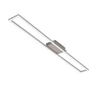 BRILONER Leuchten Lámpara LED, Luz de Techo Regulable, Función de Memoria Incluida, 20 Vatios, 1.800 Lúmenes, 3.000 Kelvin, 1.100 x 120 x 50 mm (Lar x An x Al), Aluminio Mate de Níquel, 3094-012