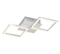 BRILONER Leuchten - LED, Lámpara de Techo Giratoria, 16 Vatios, 1200 Lúmenes, 3000 Kelvin, Lámpara de Techo de Color Cromo Plateado