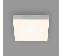 Briloner Leuchten - Luz de techo LED sin marco LED Luz de techo LED Luz Montada en Superficie Luz Blanca Cálida Color Temperatura 212 x 212 x 36 mm Plata