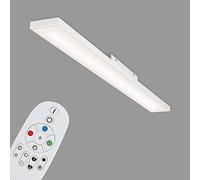 Briloner Leuchten Panel, lámpara de Techo LED Regulable, sin Marcos, Temperatura de Color, RGB, Control Remoto Incl, 24 vatios, 2.900 lúmenes, Blanco, 1195 x 100 x 57mm (LarxAnxAl) (7349-316)
