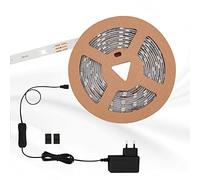 Briloner Leuchten - Tira de Luz LED de 3 M, Autoadhesiva, 10 W, 90 Ledes, Interruptor de Cable, Controlador, Incluye Cable de 1,8 M, Vida Útil: 50.000 Horas