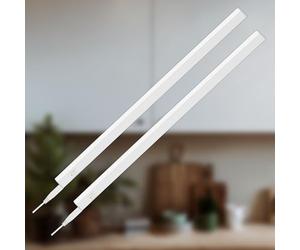 Briloner Lote de 2 LED cocina bajo mueble, luz neutra, iluminación armario, barra LED cocina, lámpara estantería encimera, diseño moderno, instalación sencilla, 31,3 x 2,2 x 3 cm, Blanco